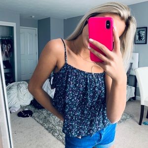 navy blue tank top